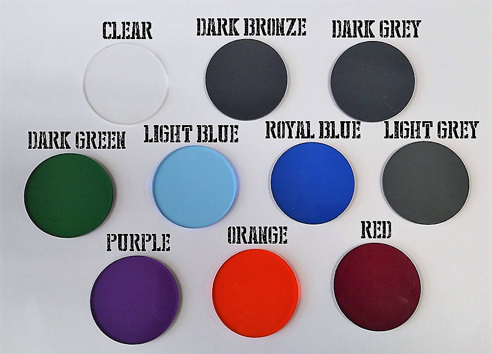 Replacement Goggle Lenses 50mm 2inch Punk Goth