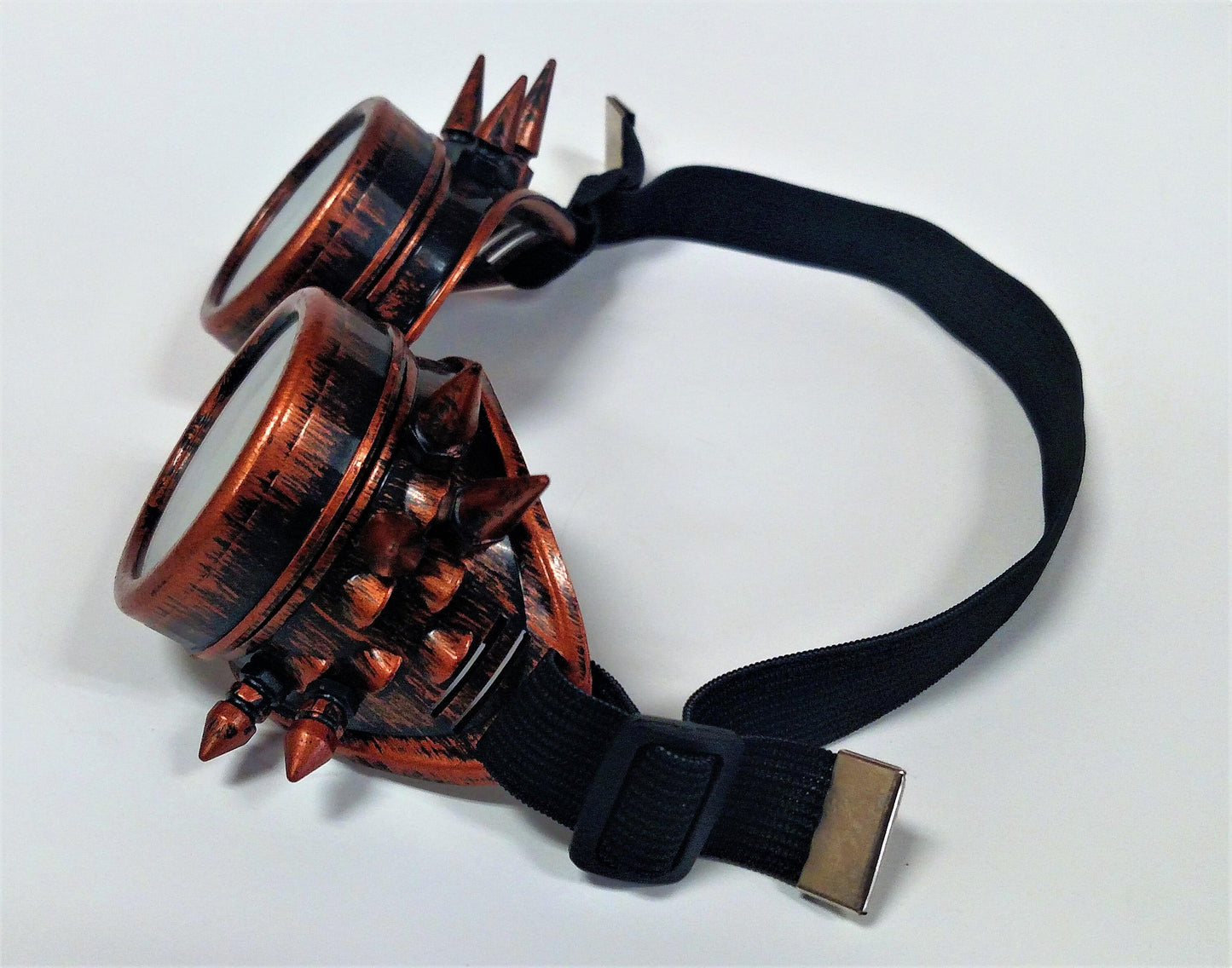 Copper Spiked Steampunk Goth Goggles