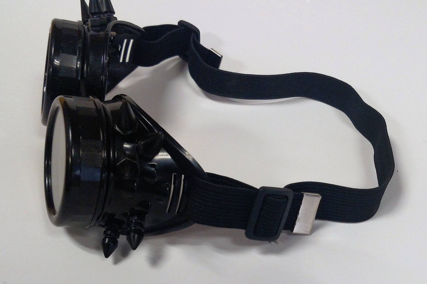 Black Spiked Steampunk Goth Goggles