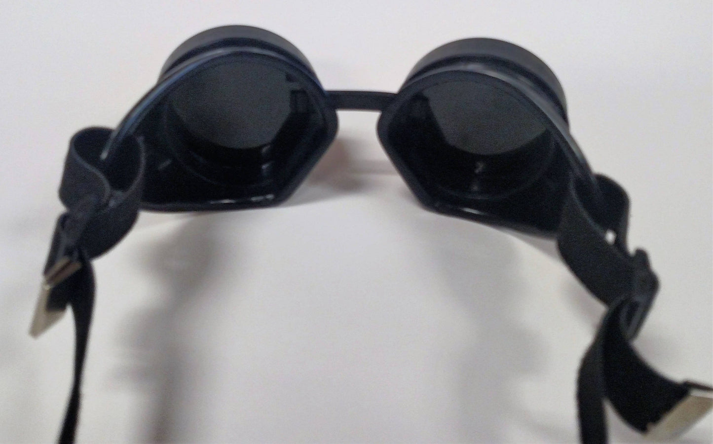 Black Steampunk Goth Goggles