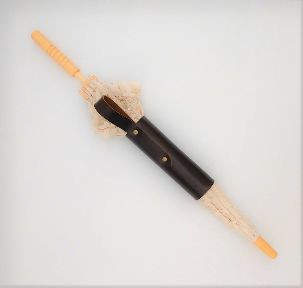 Brown Leather Parasol Holster