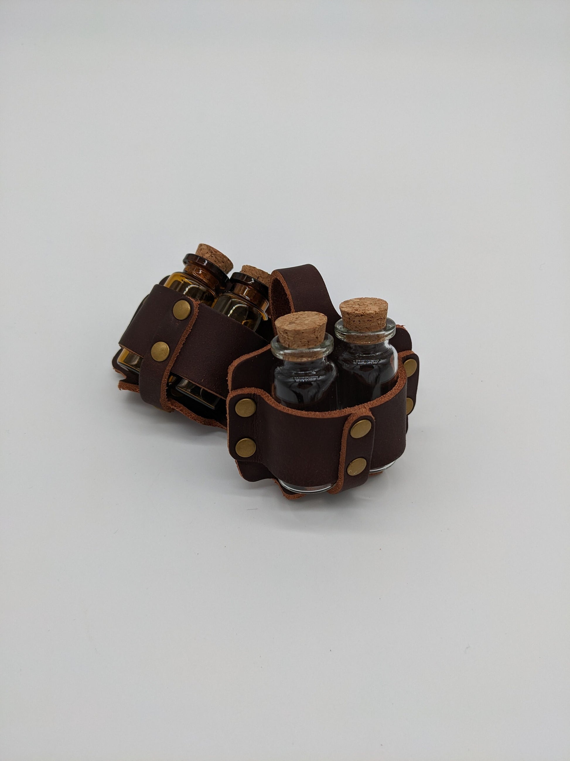 Leather Dual Vial Holster