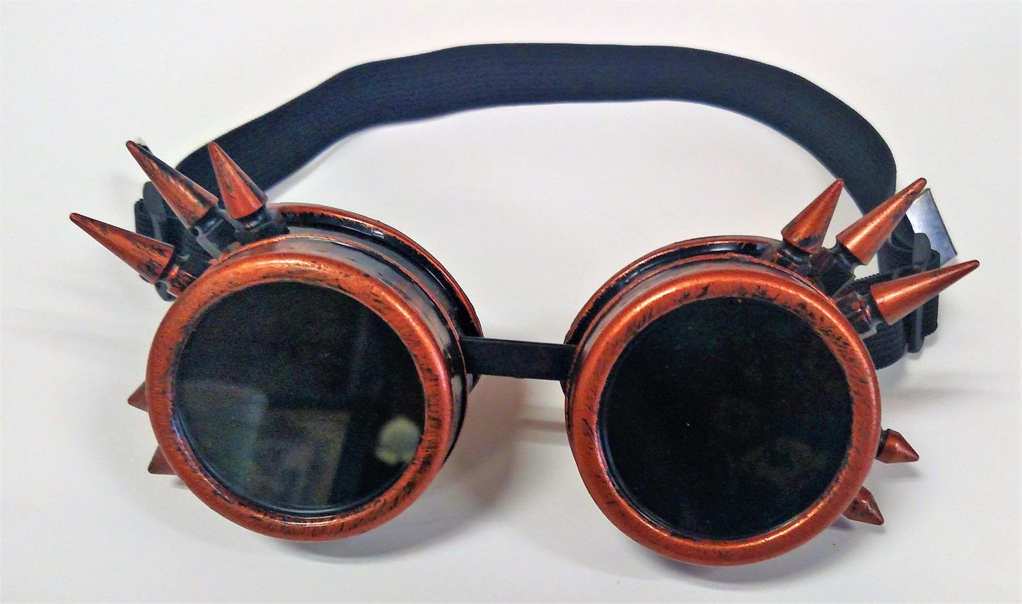 Copper Spiked Steampunk Goth Goggles