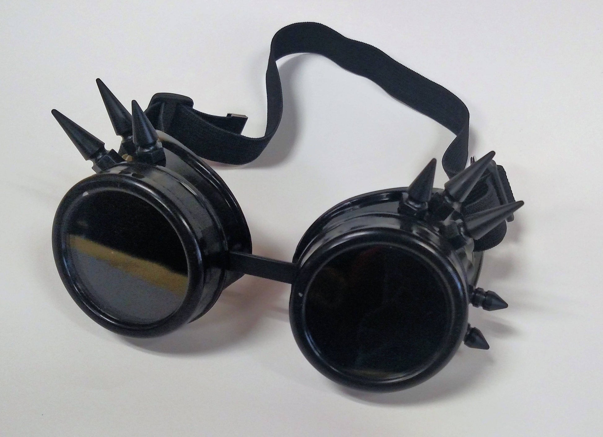 goth goggles Black Spiked Steampunk Goth Goggles