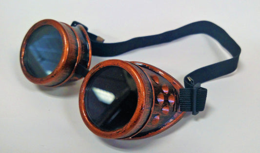 Copper Steampunk Goth Goggles
