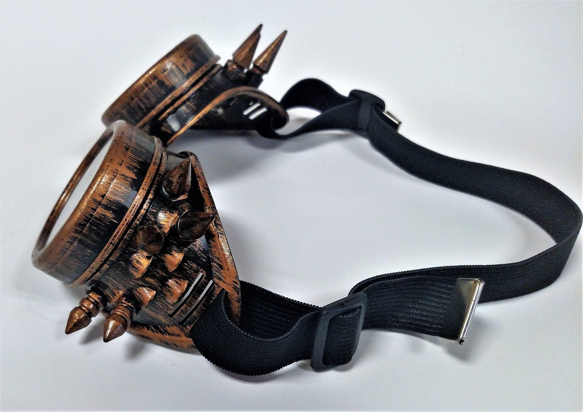 Brass Spiked Steampunk Goth Goggles