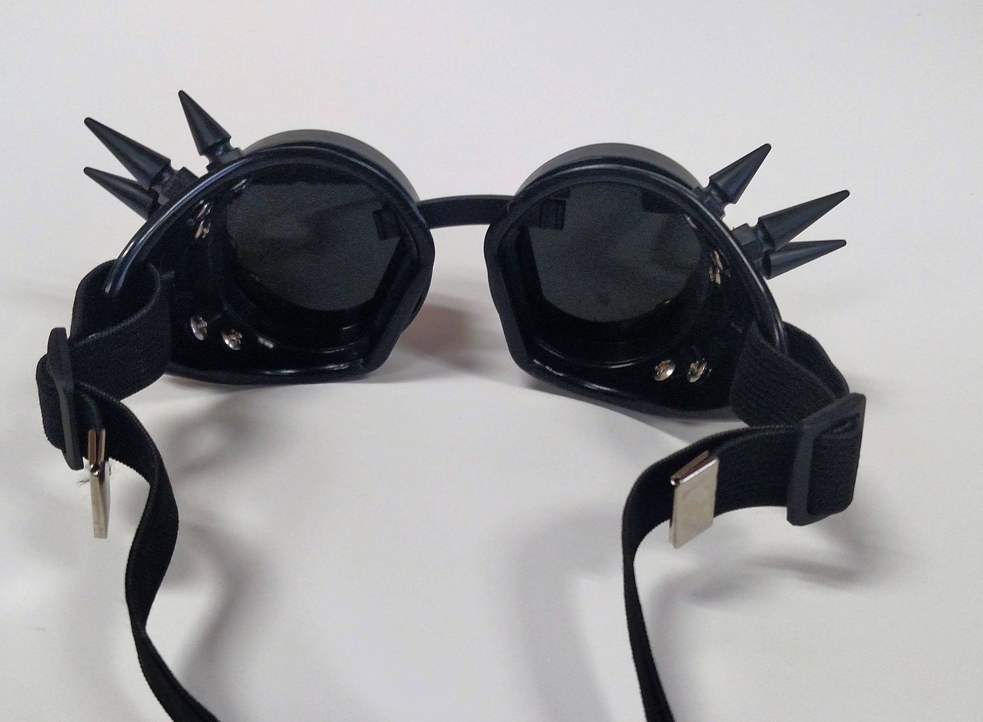 spiked goggles Black Spiked Steampunk Goth Goggles