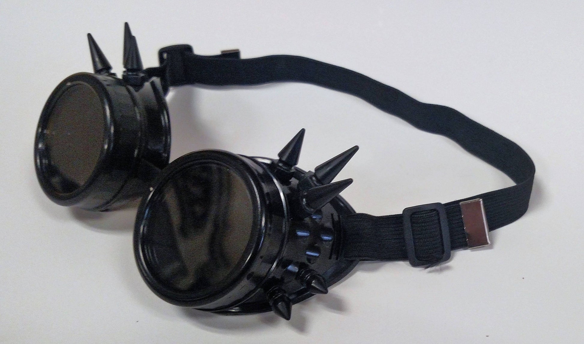 black steampunk goggles Black Spiked Steampunk Goth Goggles – Corsets & Cogs