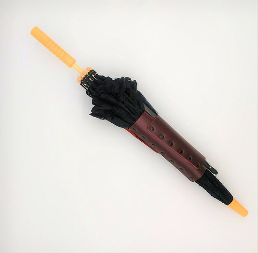 Red Leather Parasol and Fan Holster