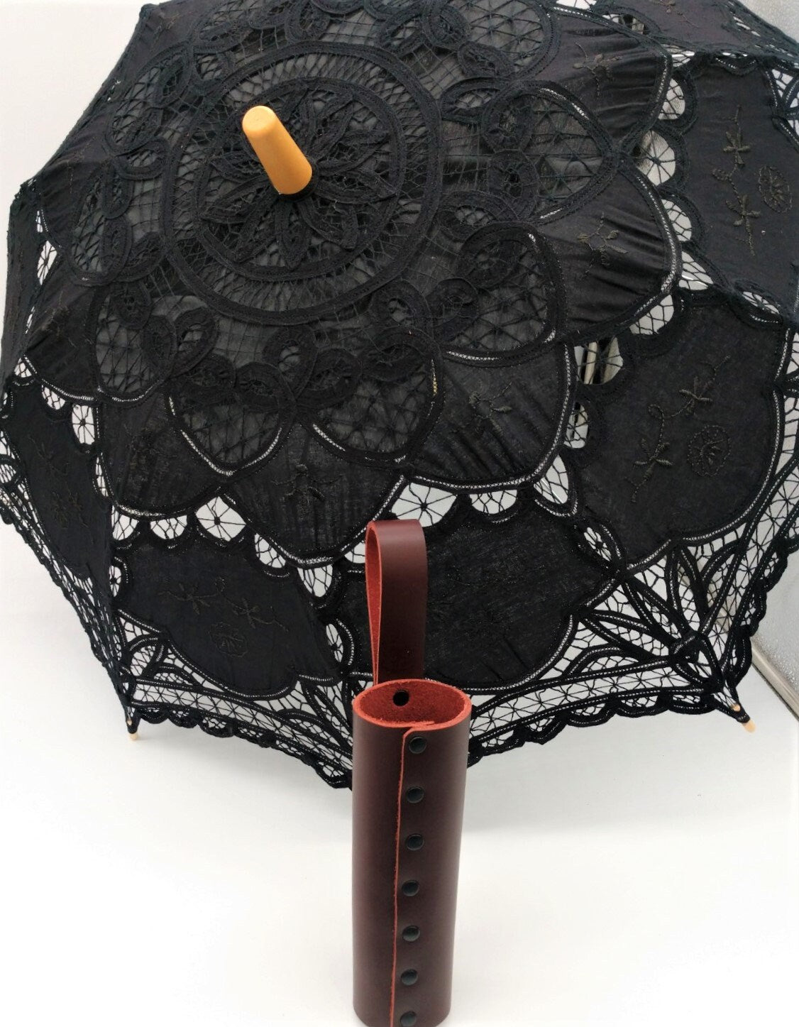 Red Leather Parasol Holster