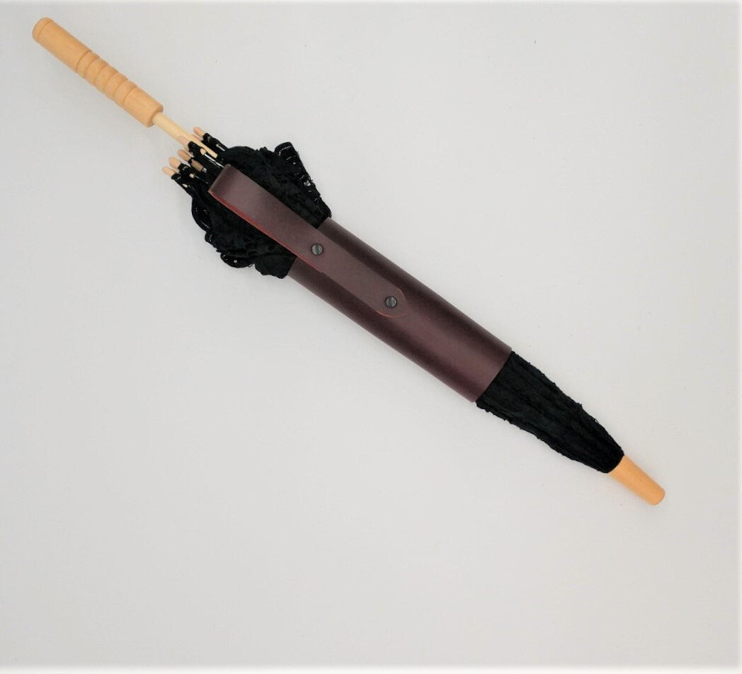 Red Leather Parasol Holster