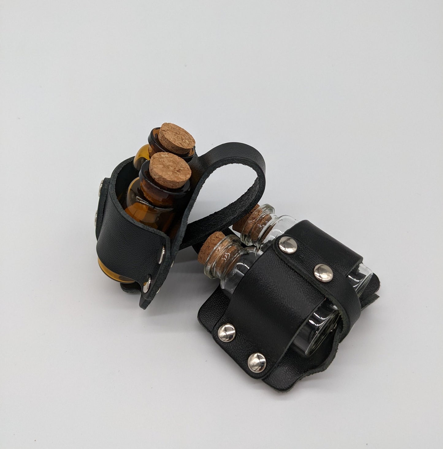 Leather Dual Vial Holster