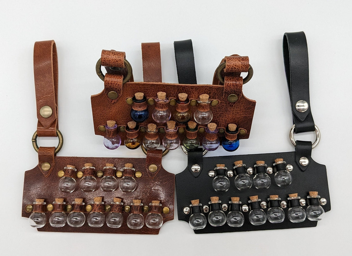 11 Round Vial Leather Holster